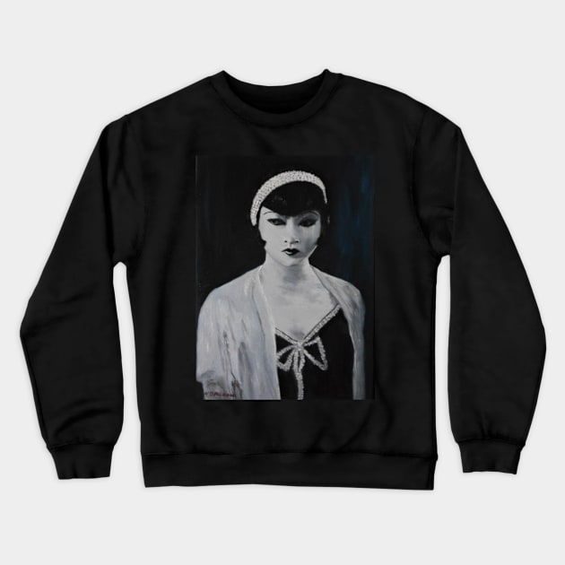 Anna May Wong - Art Deco Crewneck Sweatshirt by Marcel1966